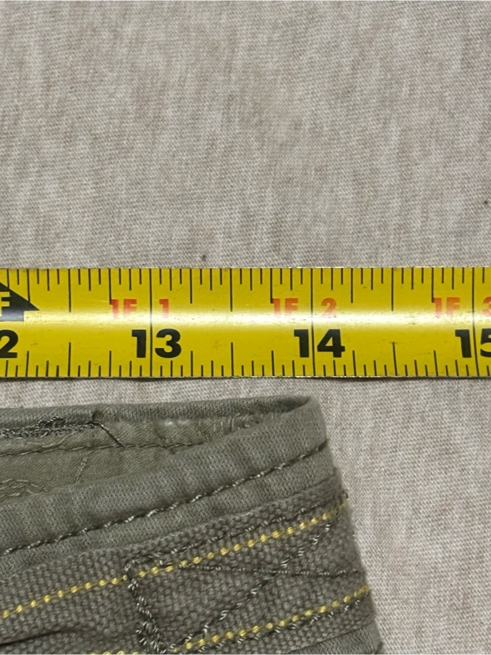 Y2K Khaki green GAP cotton mini skirt size 1 - Picture 6 of 9